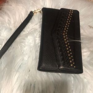 Black Rebecca Minkoff phone wallet